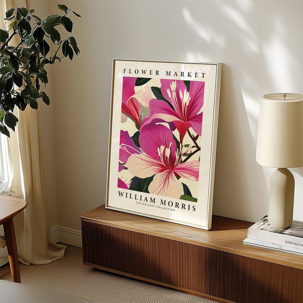 Modern pink floral prints for vintage-inspired interiors