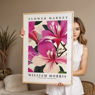 Pink floral prints with soft pink petals and lush floral patterns