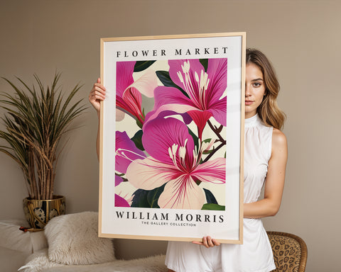 Floral wall art print inspired by William Morris’s classic designs
