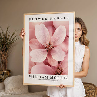 Spring-inspired cherry blossom wall art in muted tones