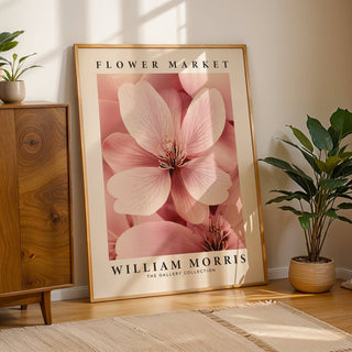 Botanical decor showcasing serene cherry blossom wall art