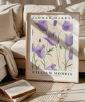 William Morris-inspired purple tulip print for serene interiors
