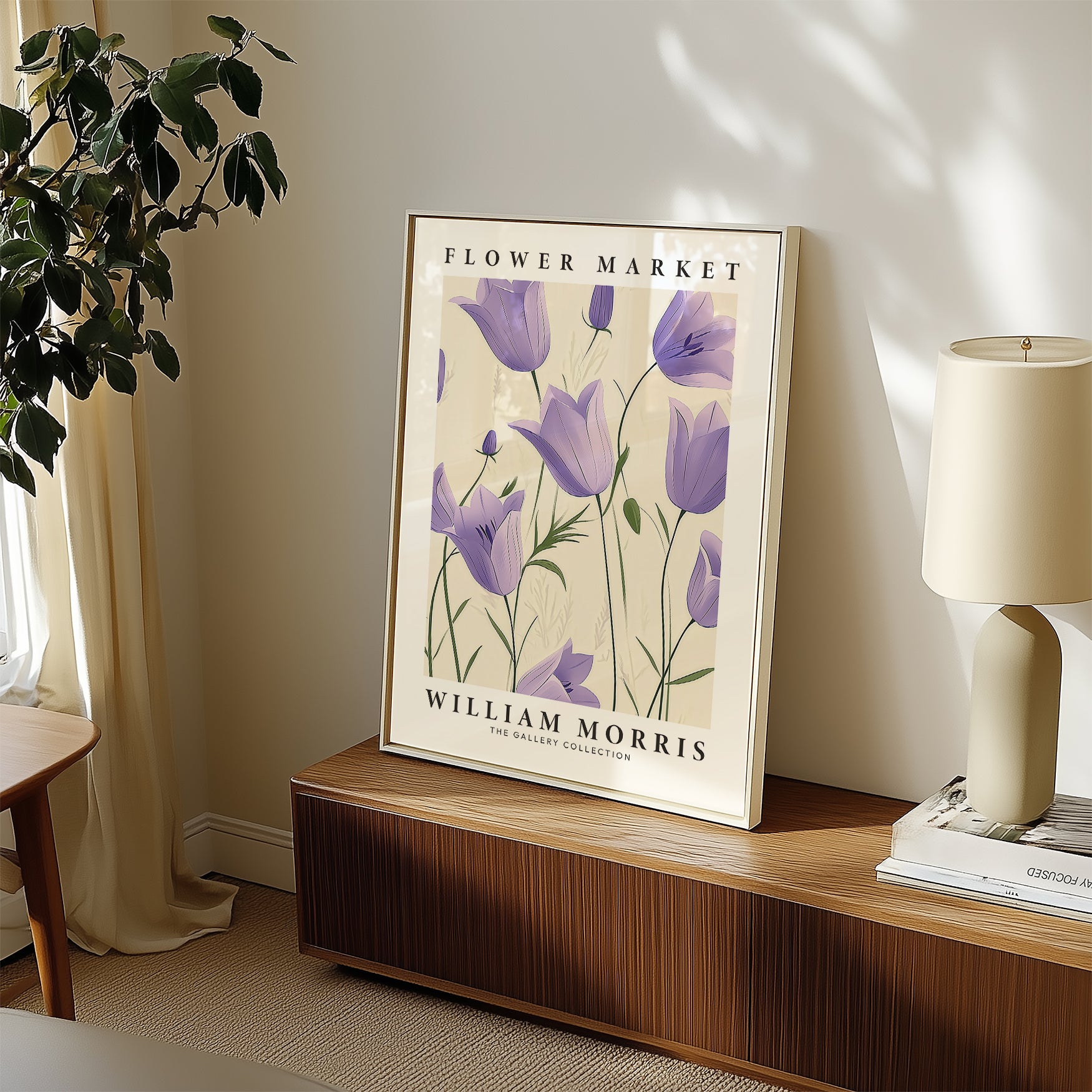 Flower Market Purple Tulip Print