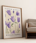 Classic purple tulip decor inspired by William Morris designs
