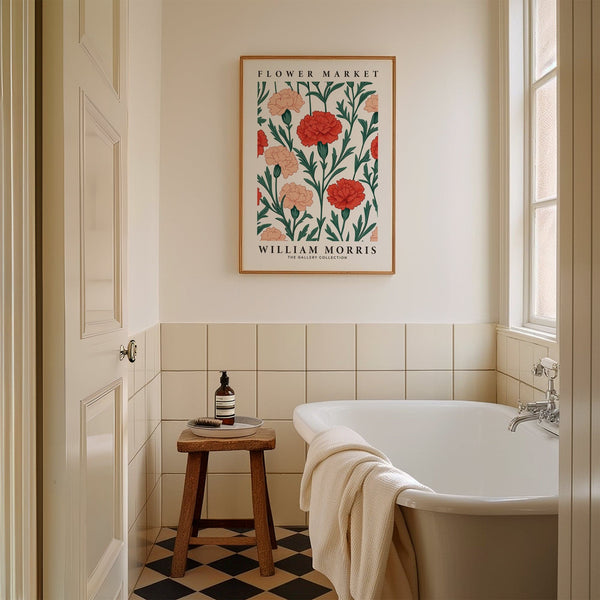 Premium matte botanical pictures for living room with detailed flowers