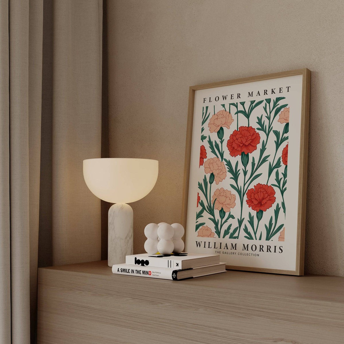 Botanical-style pictures for living room with rich, detailed illustration