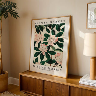 Elegant magnolia blooms for nature-themed magnolia wall art