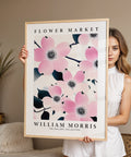 Nature-inspired pink blossom print for bedrooms
