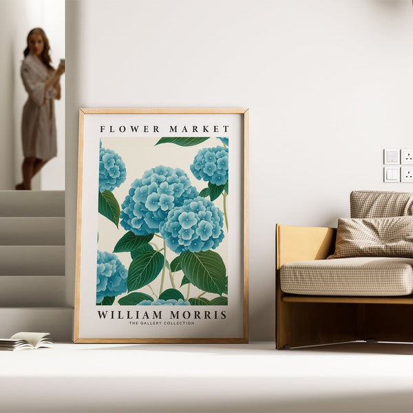 Large flower market prints for vintage and classic decor