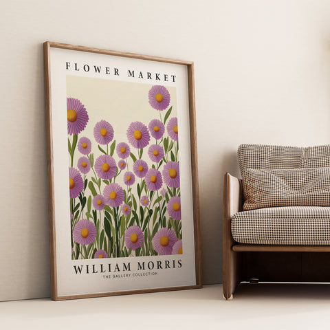 Erigeron Speciosus floral art for home
