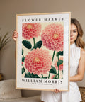 Pink Dahlia poster for sophisticated home decor
