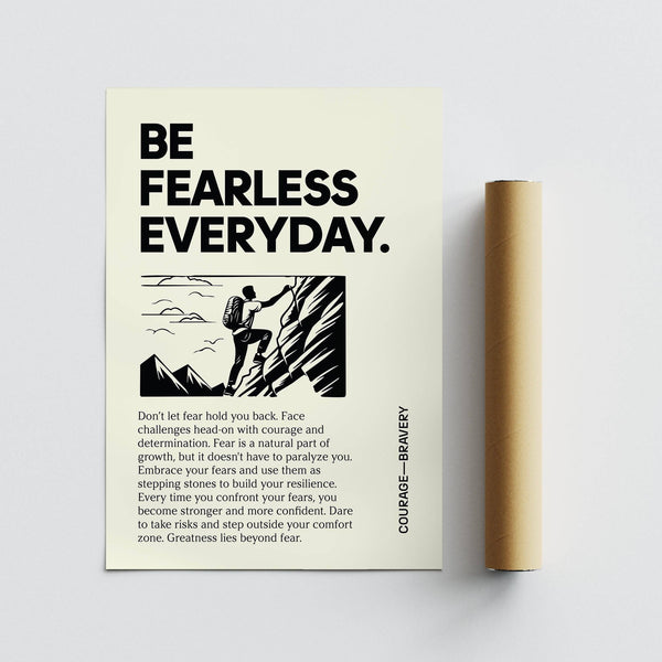 High-quality positive poster art on matte paper