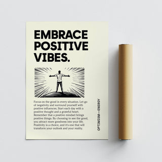 High-quality motivational quote poster print on matte paper