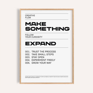 Bold black and white quotes for room wall ideal for creative spaces

