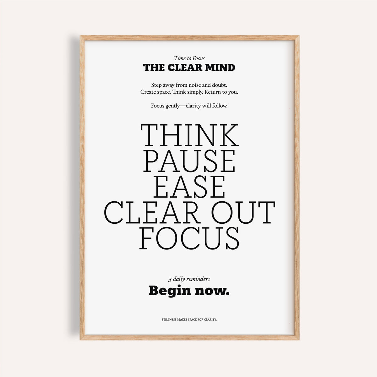 White background Inspirational Quotes for Office Wall poster