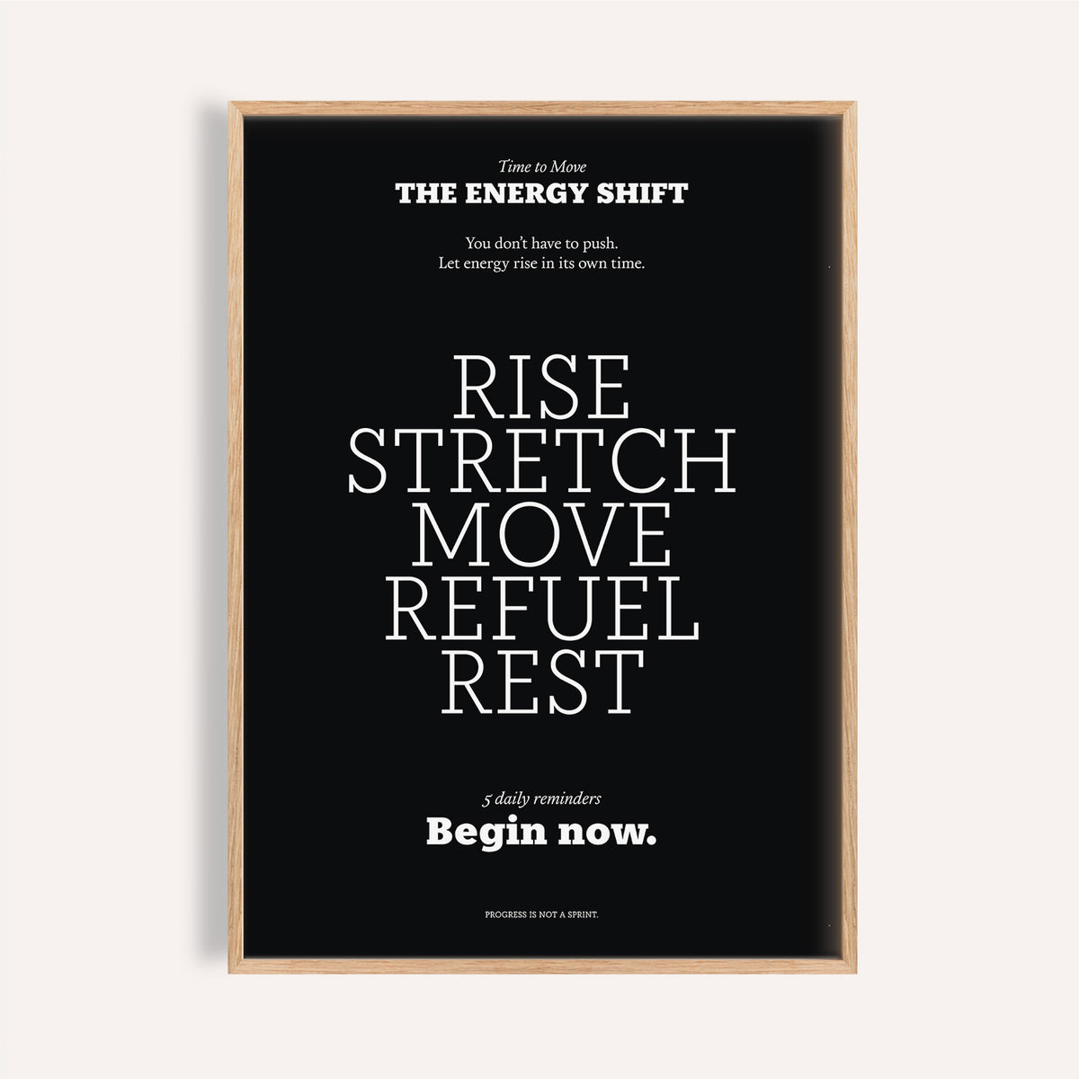 Minimalist white typography Motivational Posters with Quotes

