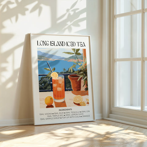 Matisse Long Island Iced Tea Cocktail Poster | Cocktail Wall Art