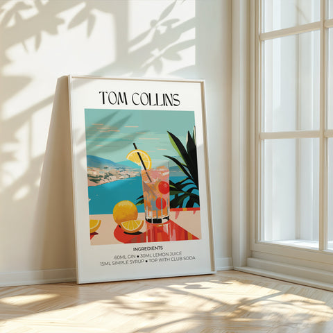 Matisse Tom Collins Cocktail Bar Artwork | Vibrant Wall Decor