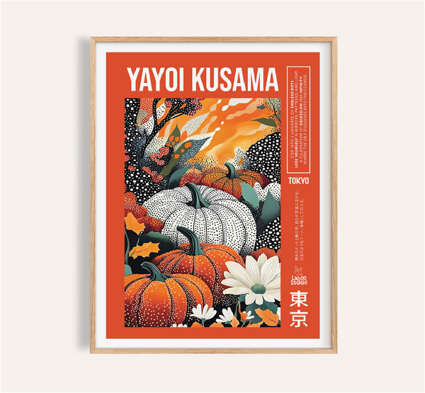 yayoi kusama inspired octopus art print | polka dot... Yayoi Kusama Poster | Bold Art Prints for Modern Home Decor