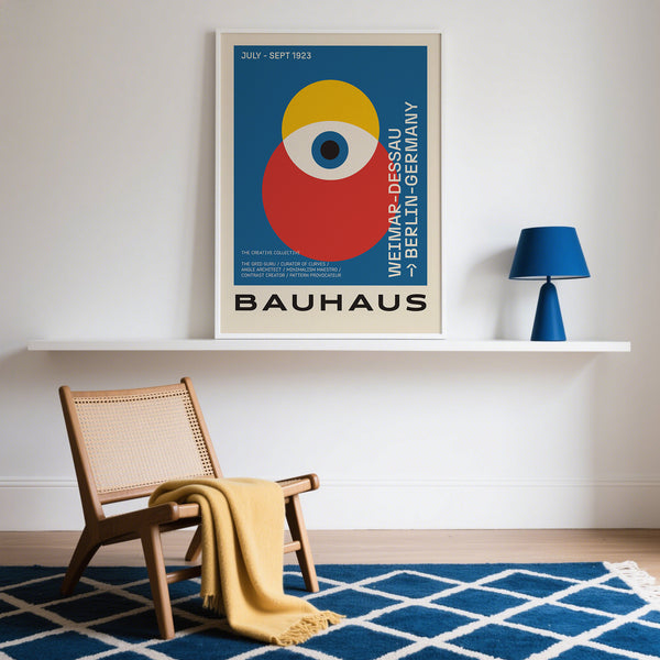 Decorative Bauhaus poster art for sophisticated and stylish decor