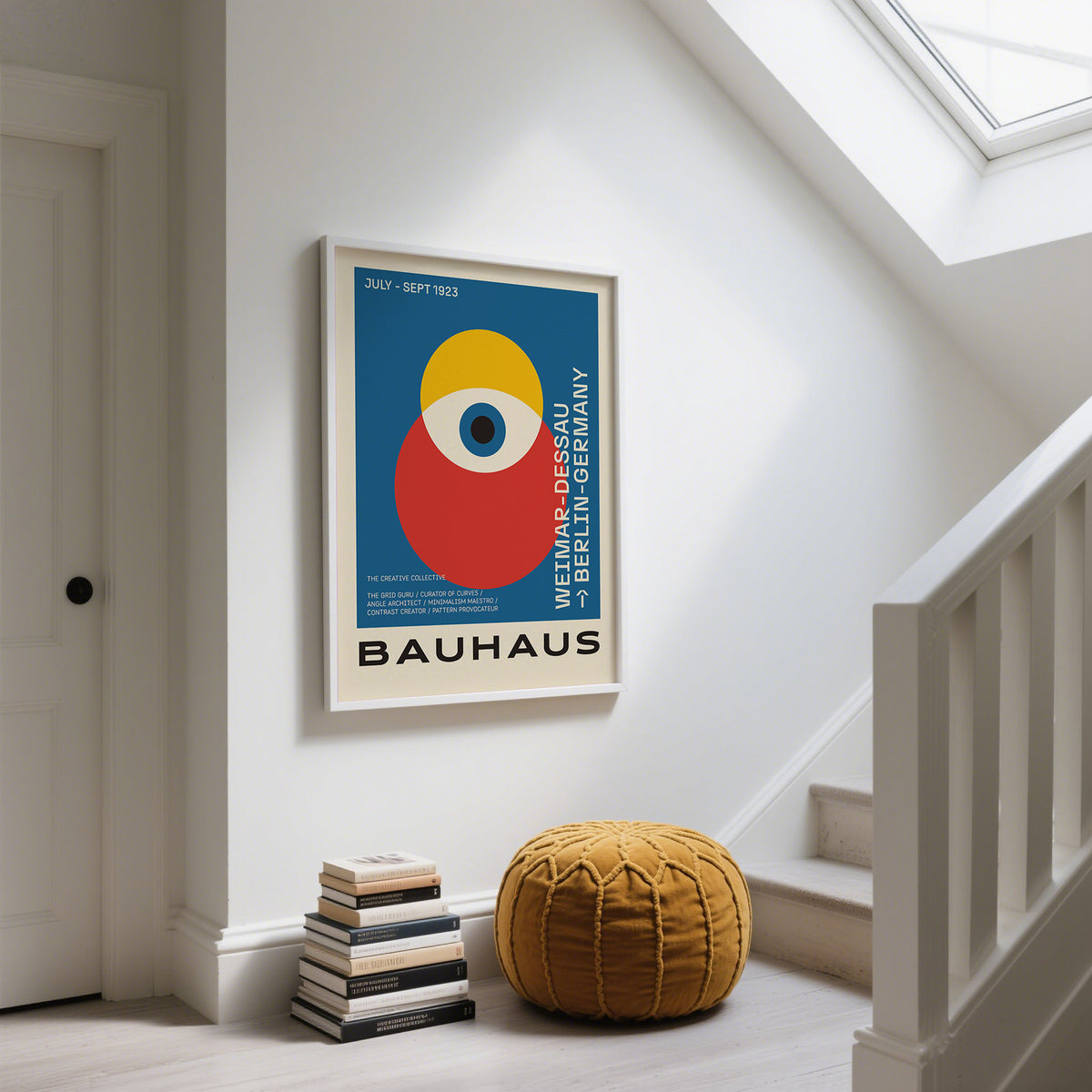 Oversized Bauhaus poster art print ideal for bold interior design