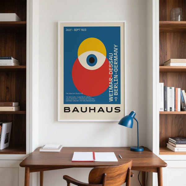 Large Bauhaus poster art, perfect for home and office walls.