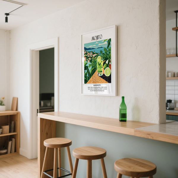 statement Cocktail Print for mixology and art lovers