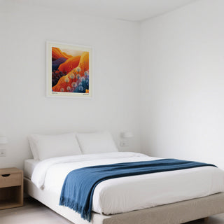 Nature-inspired artwork for bedrooms.