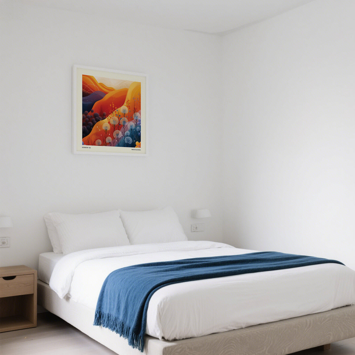 Nature-inspired artwork for bedrooms.