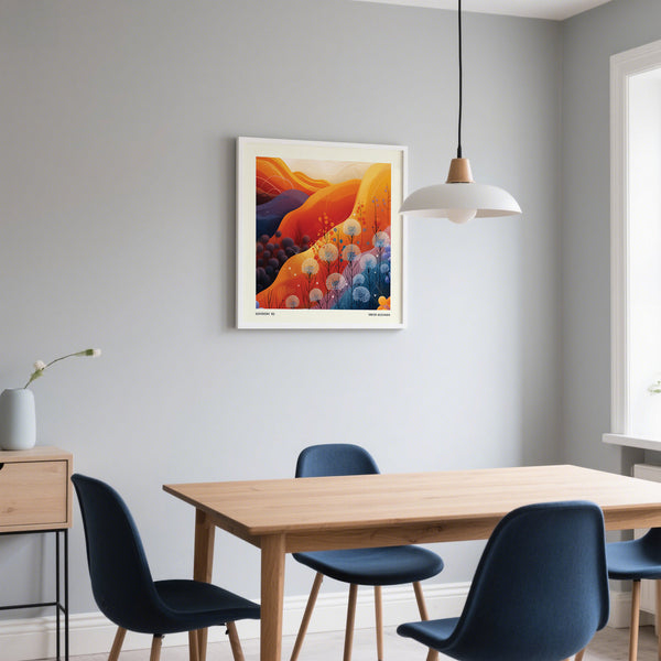 Art Print Square for dining room