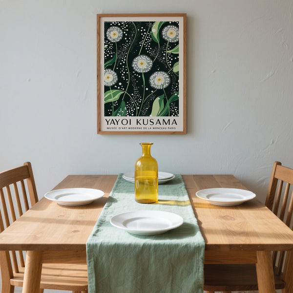 Stylish green-toned dark green wall art for tranquil home design