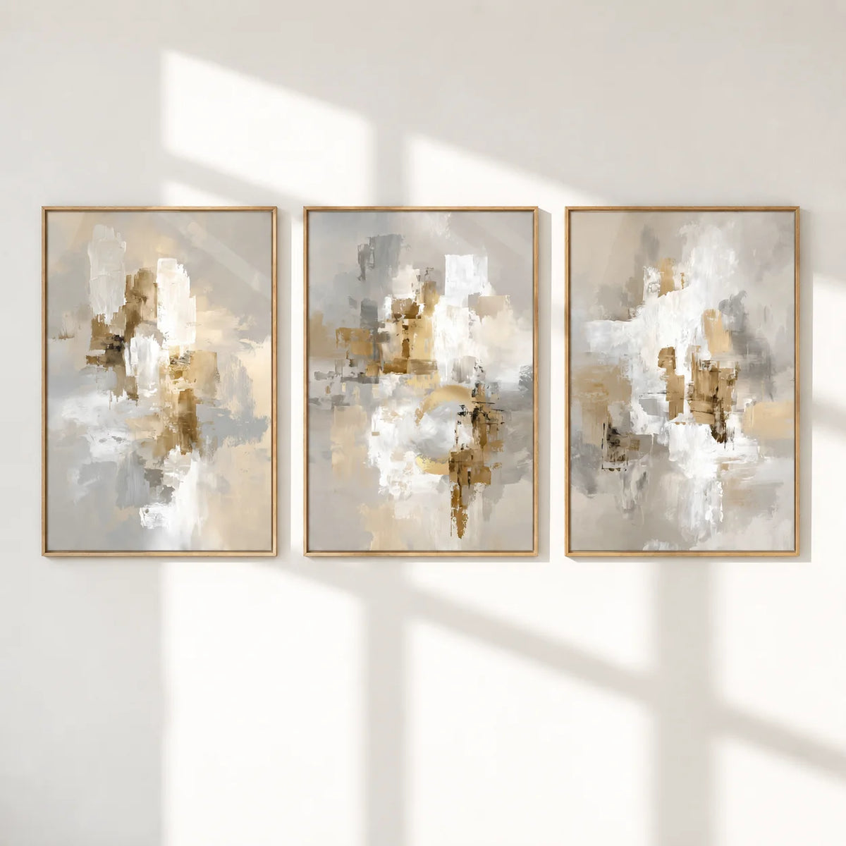 Neutral Dining Room Wall Art - Set of 3