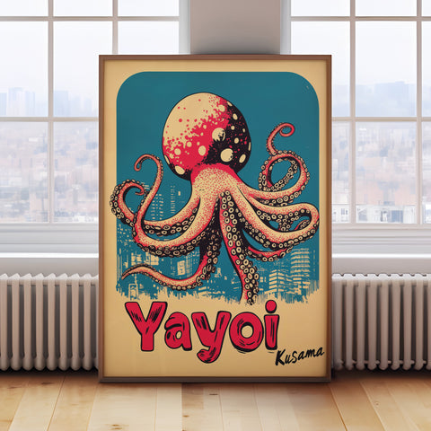 octopus-wall-art-retro-japanese-print-front-view