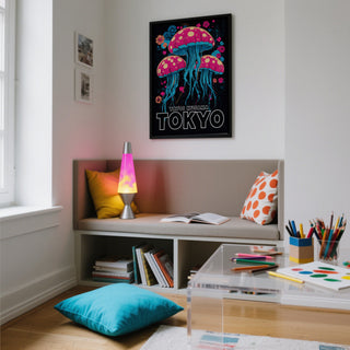 Whimsical jellyfish design perfect as wall art for kids room walls