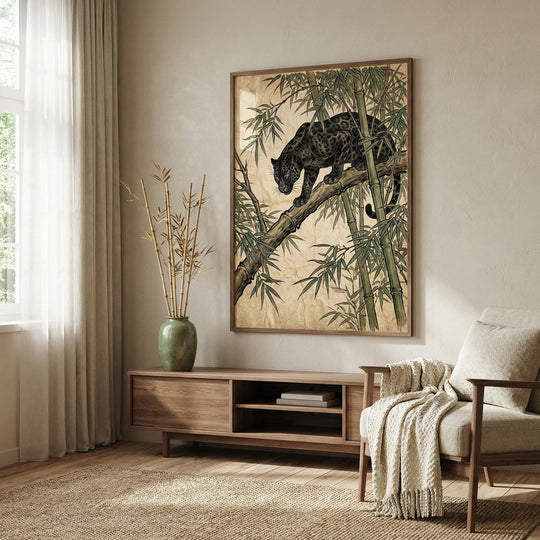 Panther Bamboo Print