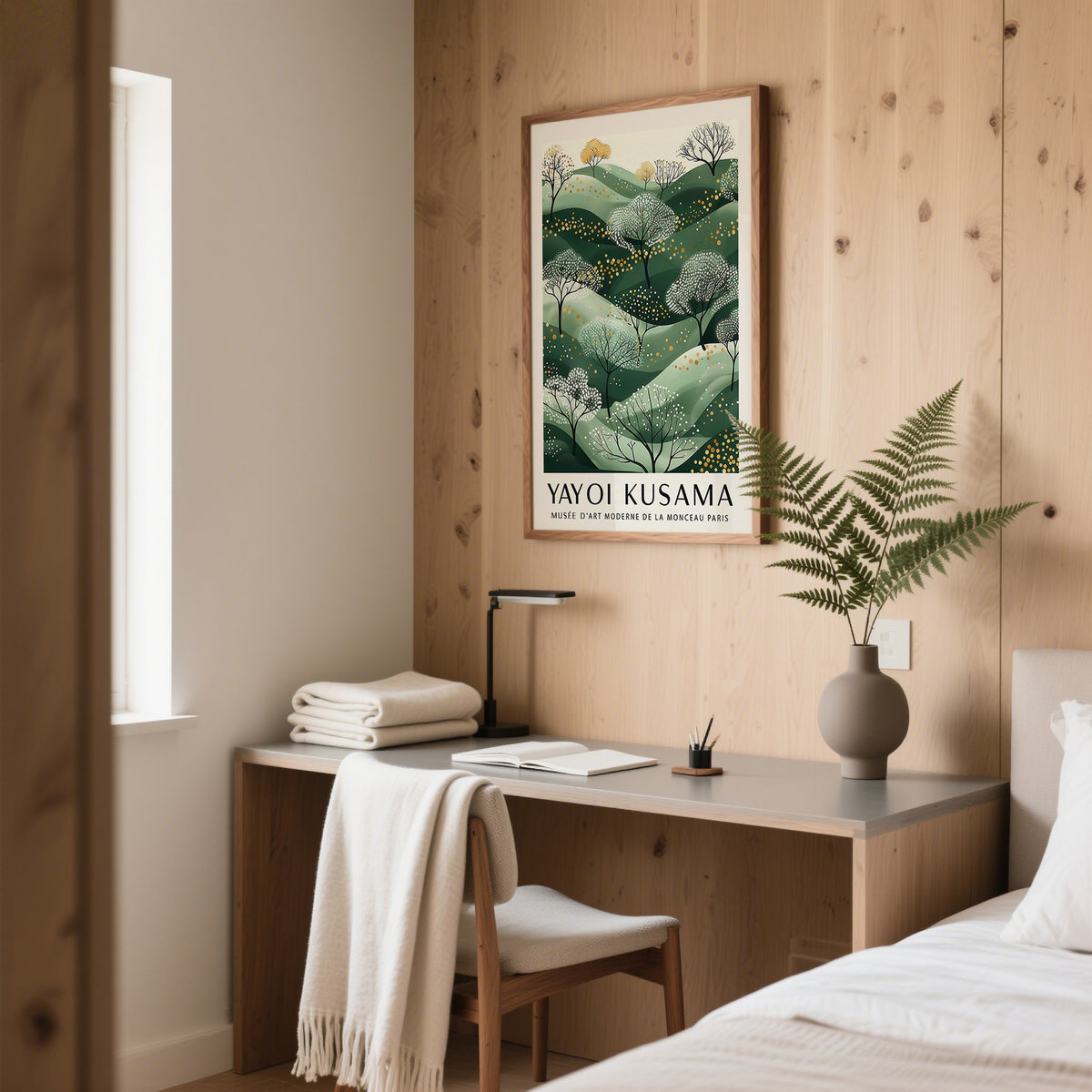 Office Green and Gold Wall Art