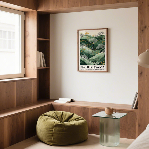 Reading nook Green and Gold Wall Art
