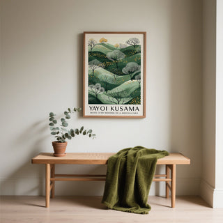 Minimalist green and gold wall art for modern decor styles