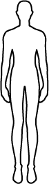 Human figure shown for artwork scale