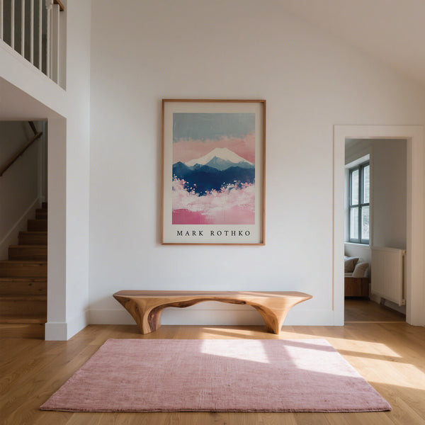 Abstract Mount Fuji art print inspired by Rothko for contemporary interiors