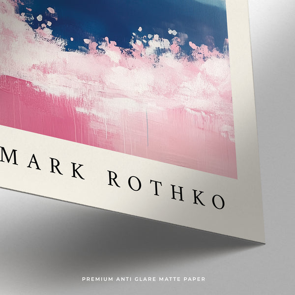 Serene Japanese Mount Fuji art print with soft colour gradients for offices