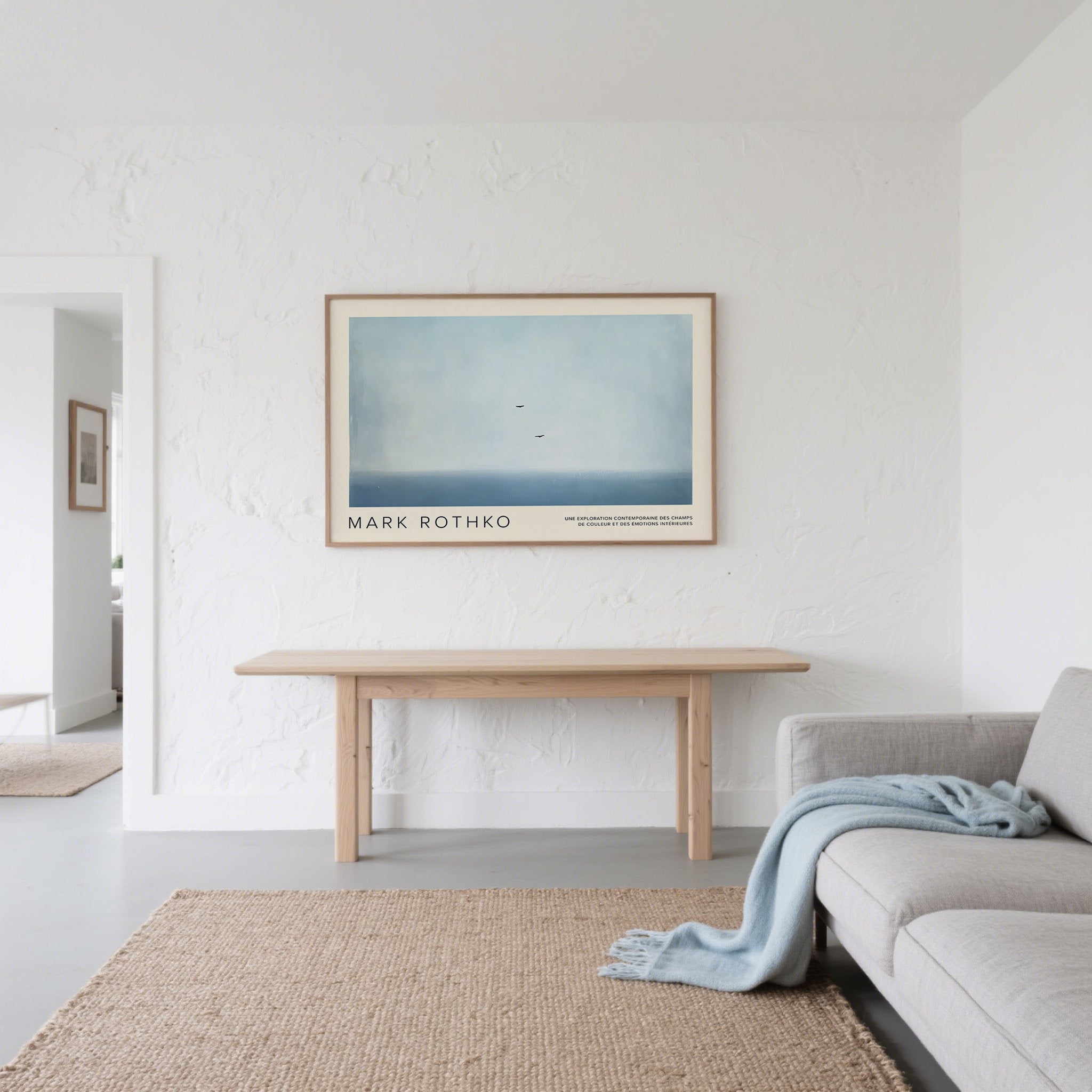 Wall Art Light Blue – Minimalist Sky Print | Laboo Studio