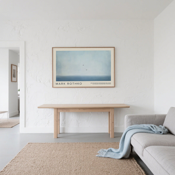 High-quality wall art light blue with calming aesthetics