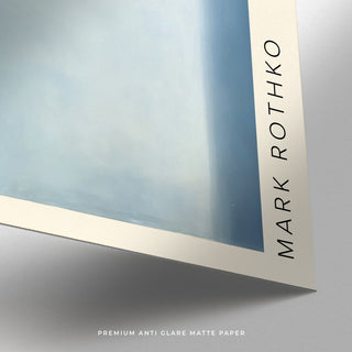 Mark Rothko Print in Light Blue color