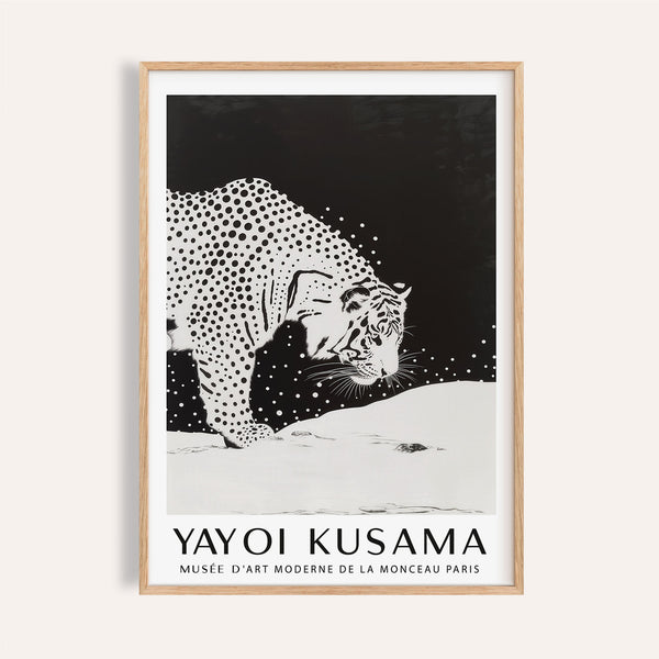 white tiger wall art for modern living room