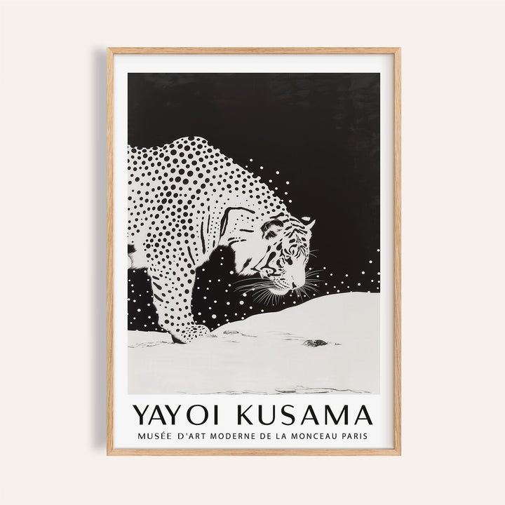 white tiger wall art for modern living room