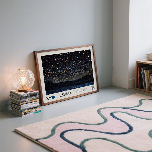 unique night sky art print with a star-filled expanse
