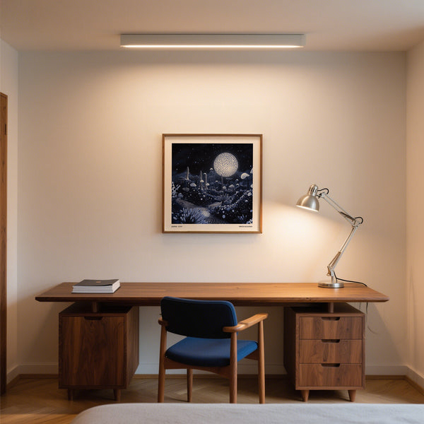 unique wall art night sky with cosmic landscape