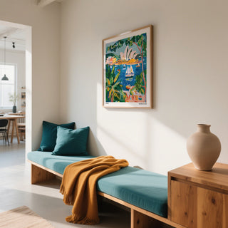 Nautical Sydney artwork with sunny hues, featured in our Matisse Art for Sale selection.