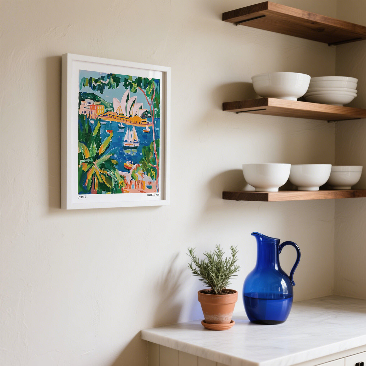 Painterly Australian seascape print included in our Matisse Art for Sale collection.